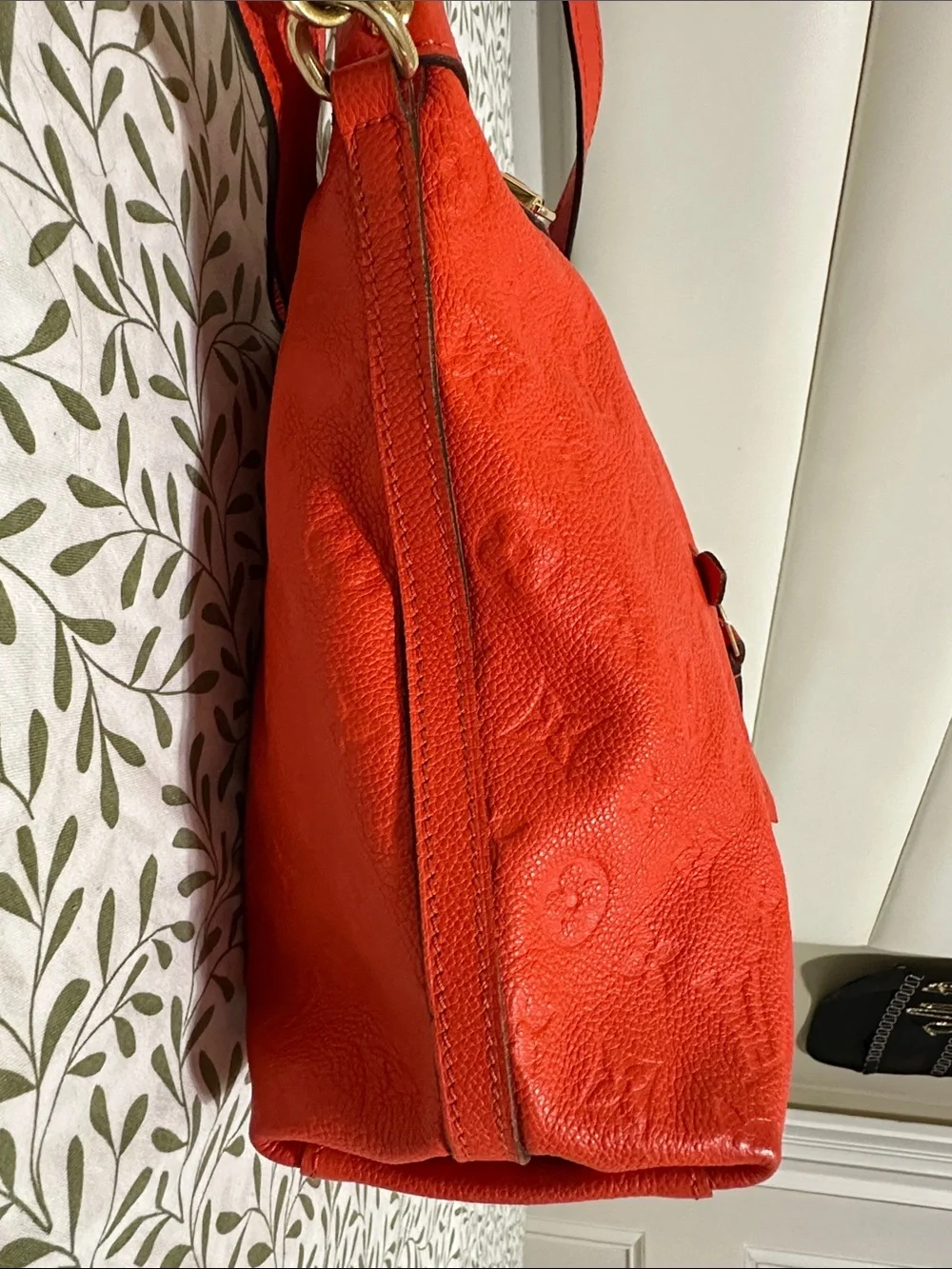 Louis Vuitton Bastille Orange Empreinte Leather